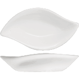 Салатник-лист «Кунстверк» фарфор 0,82л ,H=42,L=360,B=210мм белый