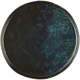 Тарелка мелкая «Фобос» керамика D=20,5см черный,синий