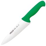 Нож поварской «2900» сталь нерж.,полипроп. ,L=333/200,B=50мм зелен.,металлич.