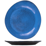 Тарелка «Млечный путь голубой» фарфор ,H=3,L=32,B=29см голуб.,черный