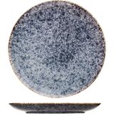 Тарелка «Стоун» фарфор D=305,H=30мм сине-серый