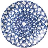 Тарелка пирожковая «Инк» фарфор D=15,H=2см синий,белый