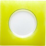 Тарелка «Хэло» стекло ,L=24,B=24см желт.