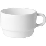 Чашка чайная «Кейрвейр» стекло 280мл D=90,H=64,5,L=117мм белый, Объем по данным поставщика (мл): 280