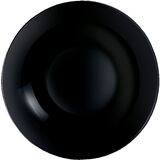 Тарелка глубокая «Эволюшн Блэк» стекло 0,78л D=200,H=42мм черный