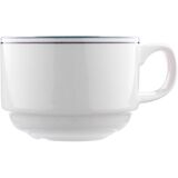 Чашка чайная «Лагуна» фарфор 200мл D=8,H=6см белый,зелен., Объем по данным поставщика (мл): 200