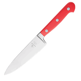 Нож поварской сталь нерж.,пластик ,L=275/150,B=35мм красный,металлич.