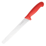 Нож для хлеба сталь нерж.,пластик ,L=38/23,B=3см красный,металлич.