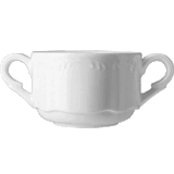 Чашка бульонная «В.Виена» фарфор 300мл D=100,H=65,L=160мм белый