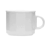 Чашка чайная «Меркури» фарфор 250мл белый, Объем по данным поставщика (мл): 250