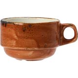 Чашка чайная «Крафт Терракота» фарфор 285мл D=90,H=65мм терракот,коричный, Объем по данным поставщика (мл): 285