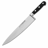 Нож кухонный сталь,пластик ,L=30,B=8см черный,металлич.