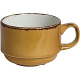 Чашка чайная «Террамеса мастед» фарфор 200мл D=8,H=6см горчич.